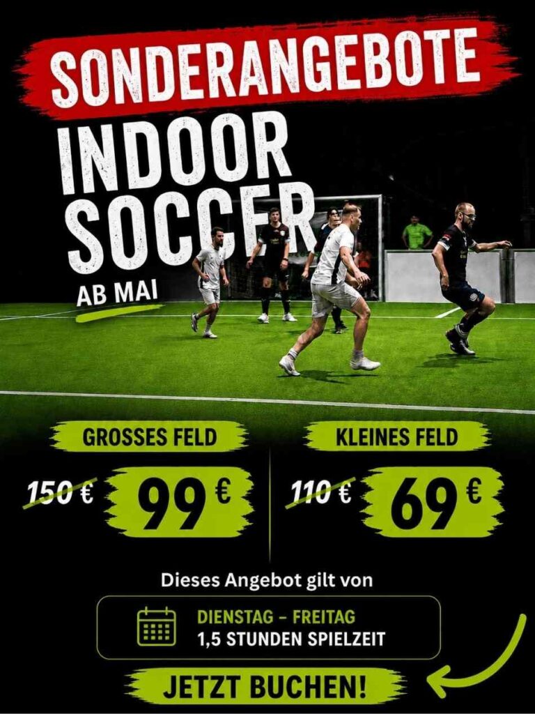 Sommerangebot beim indoor soccer hallenfußball in kiel